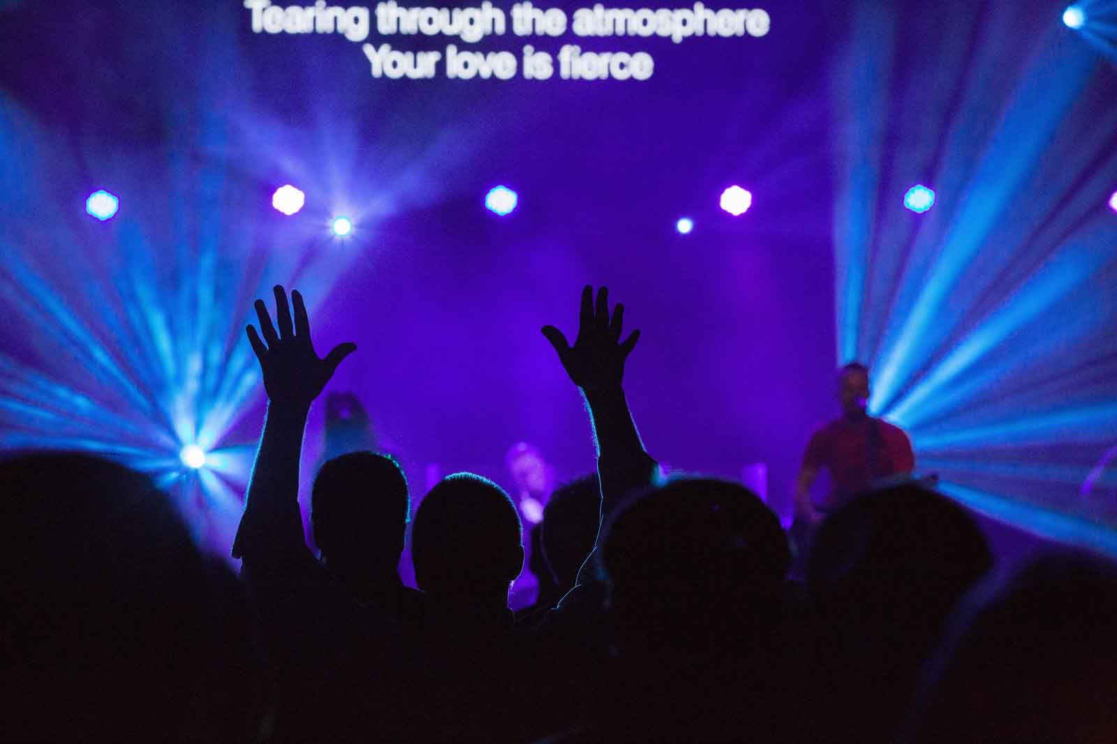 People praising God in worship